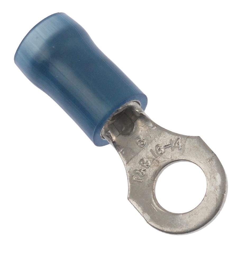 Abb - Thomas & Betts Rb14-8 Terminal, Ring Tongue, #8, Crimp, Blue