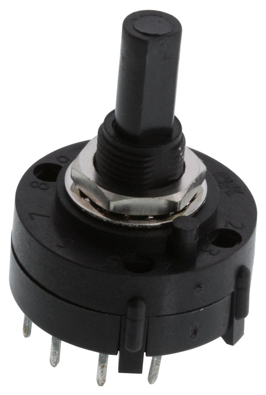 C&k Components A11003Rncq Rotary Switch, 1 Pole, 10Pos, 2.5A, 125V