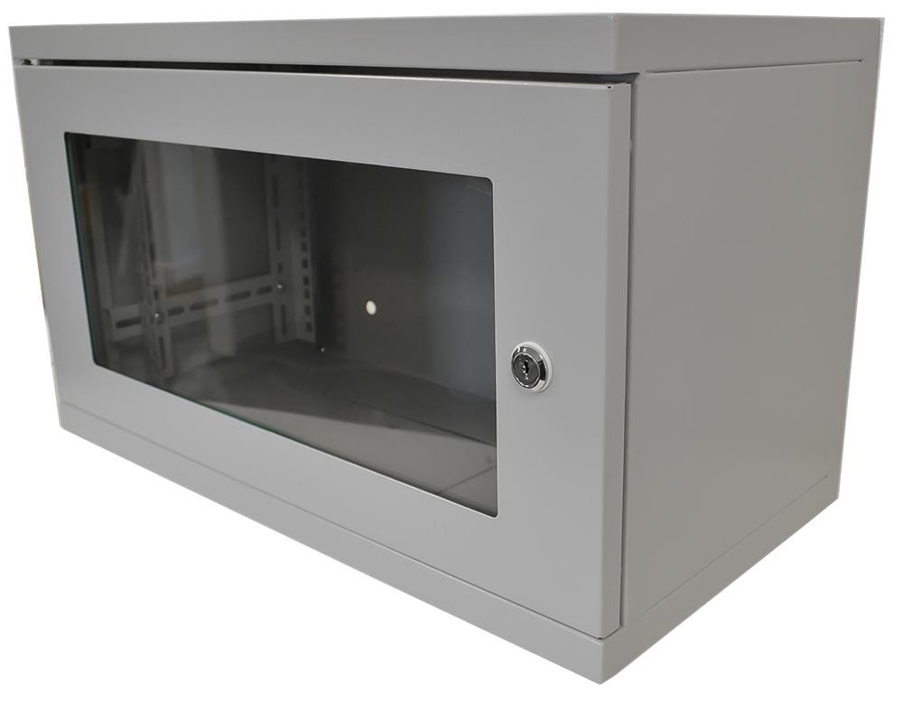 Lms Data Cab-W6U-El280G 6U 280Mm Deep Wall Cabinet Grey