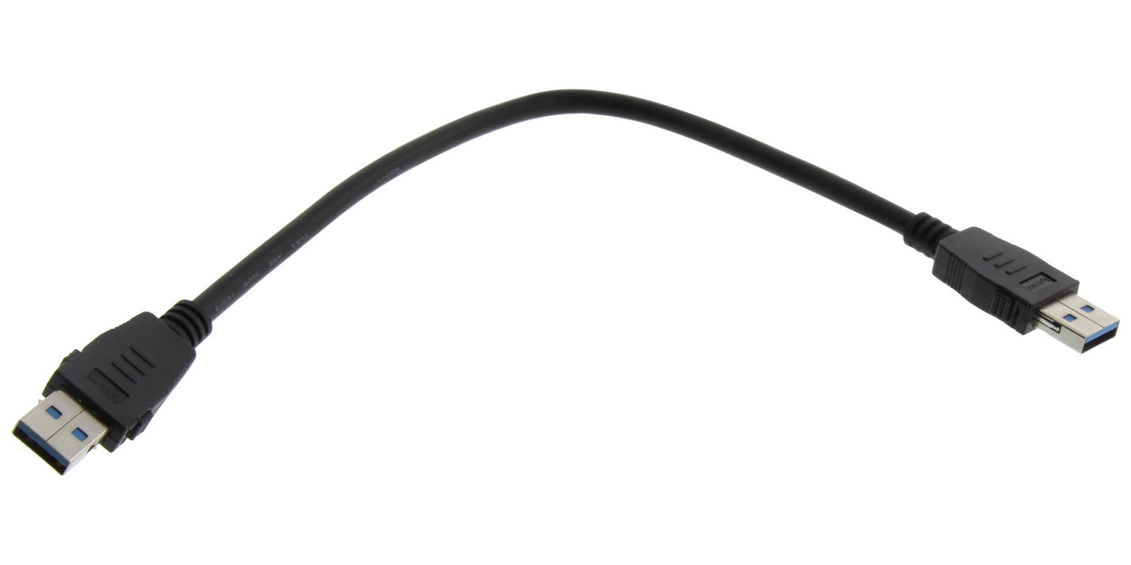 L-Com U3A00028-03M Usb Cable, 3.0 A Plug-A Plug, 11.8