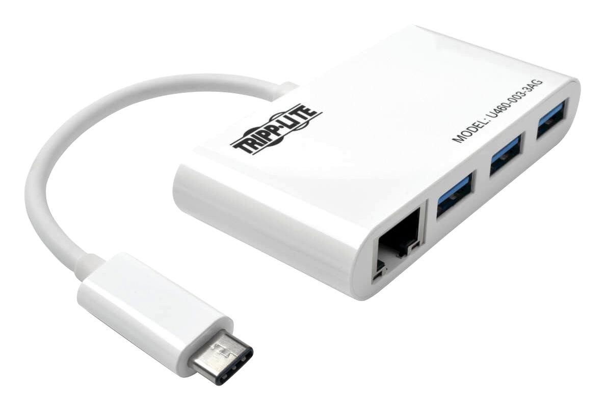 Eaton Tripp Lite U460-003-3Ag Usb Hub W/lan, 4-Port, Bus Powered