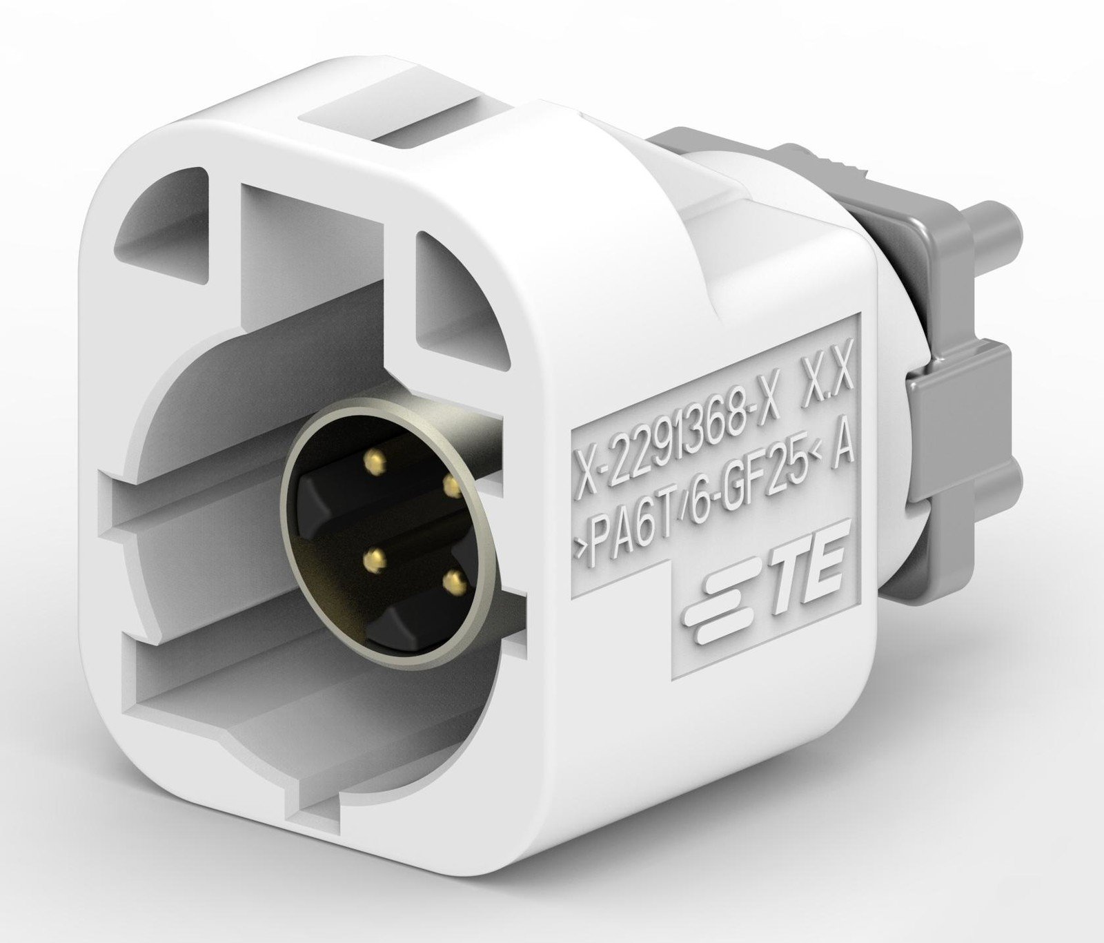 Te Connectivity 2291364-1 Automotive Conn, Str Hdr, 4Pos, Solder