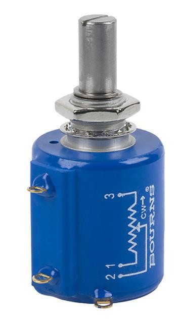 Bourns 3500S-2-501L Wirewound Potentiometer, 500 Ohm, 0.03, 2W