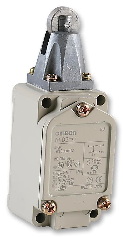 Omron Wld2G Limit Switch, Roller Plunger