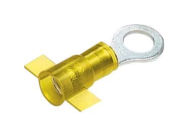 Panduit Pnf10-10R-2K Ring Terminal, Nylon Insulated, 12 - 10 Awg, #10 Stud Size, Funnel Entry