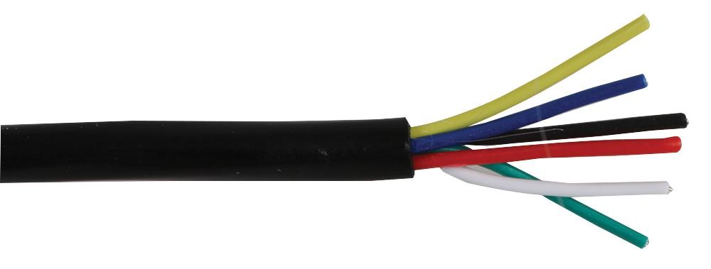 Pro Power 6Calmpe100M Alarm Cable 6C Pe Black, Outdoor 100M