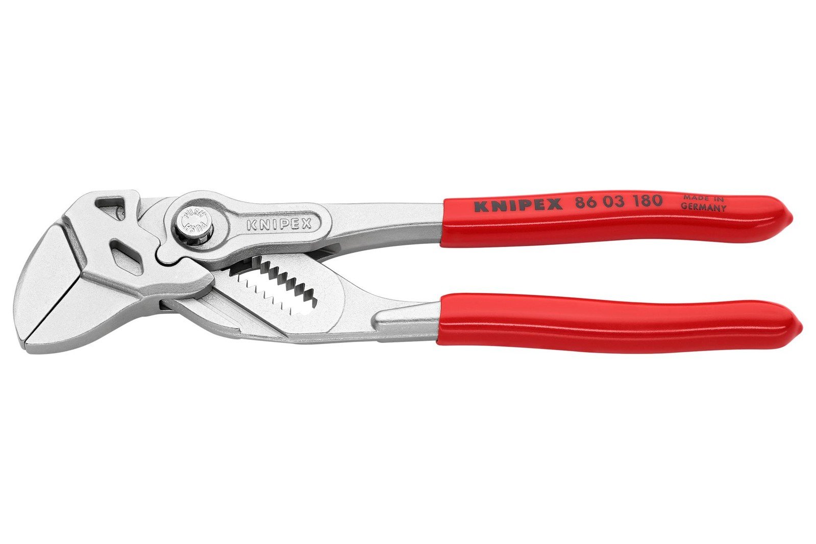 Knipex 86 03 180 Plier, Adjustable Grip