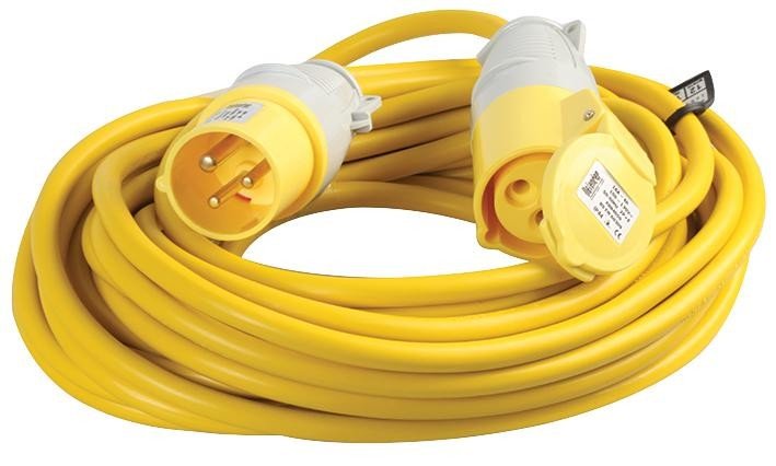 Defender Power And Light E85121 Ext. Lead 2.5Mm 16A 110V 14M Arctic