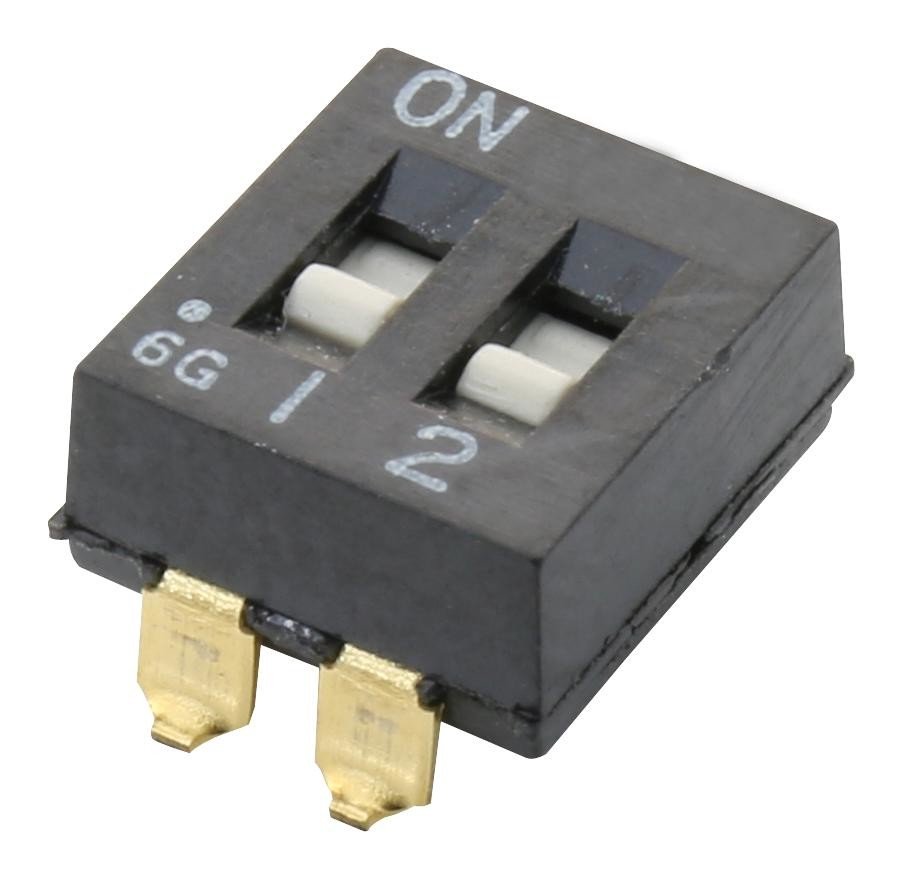 Alcoswitch - Te Connectivity 1825059-6 Dip Switch, 2Pos, 0.1A, 24V, Smd