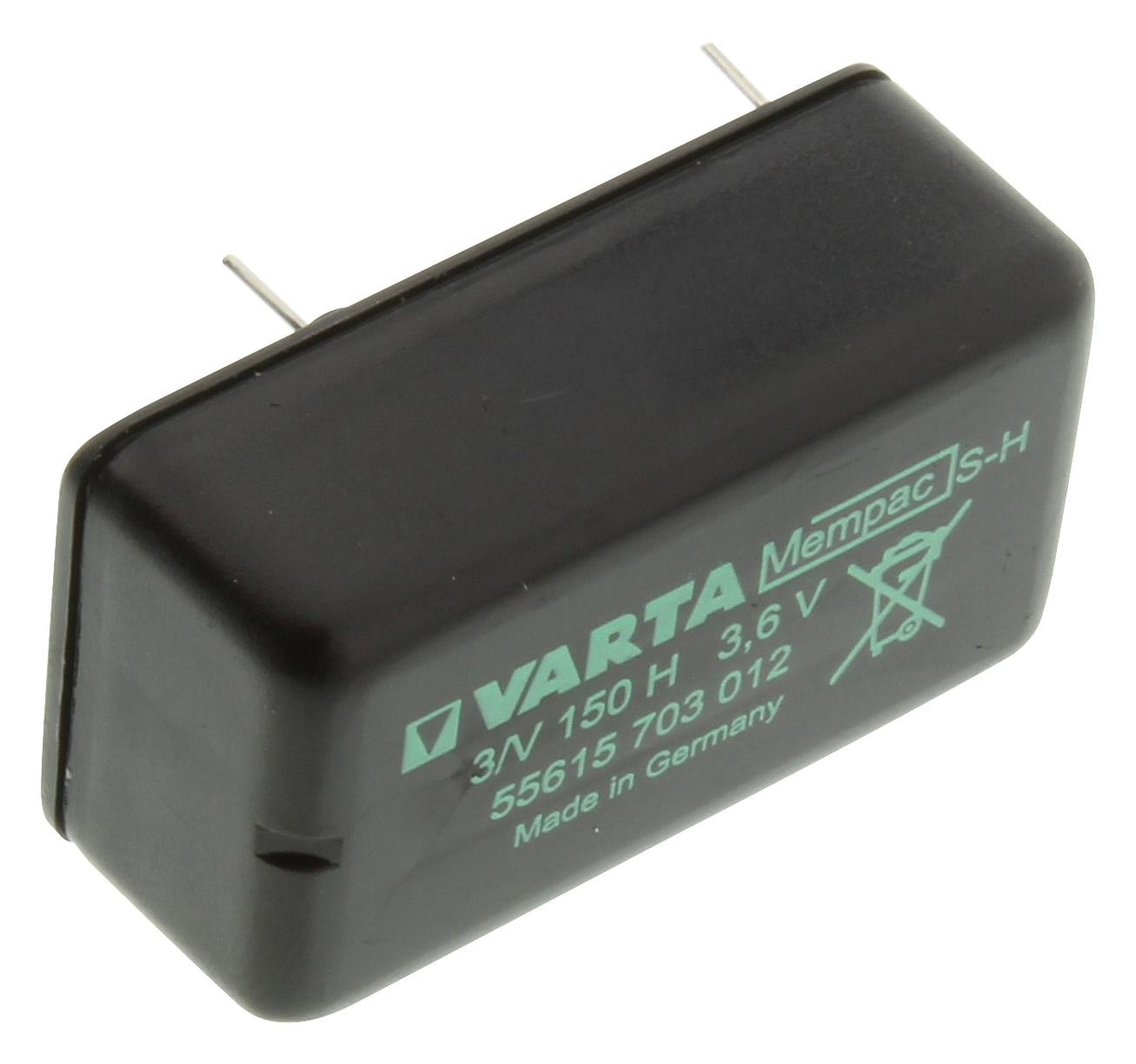 Varta 55615703012 Battery,button,ni-Mh,150Mah,3.