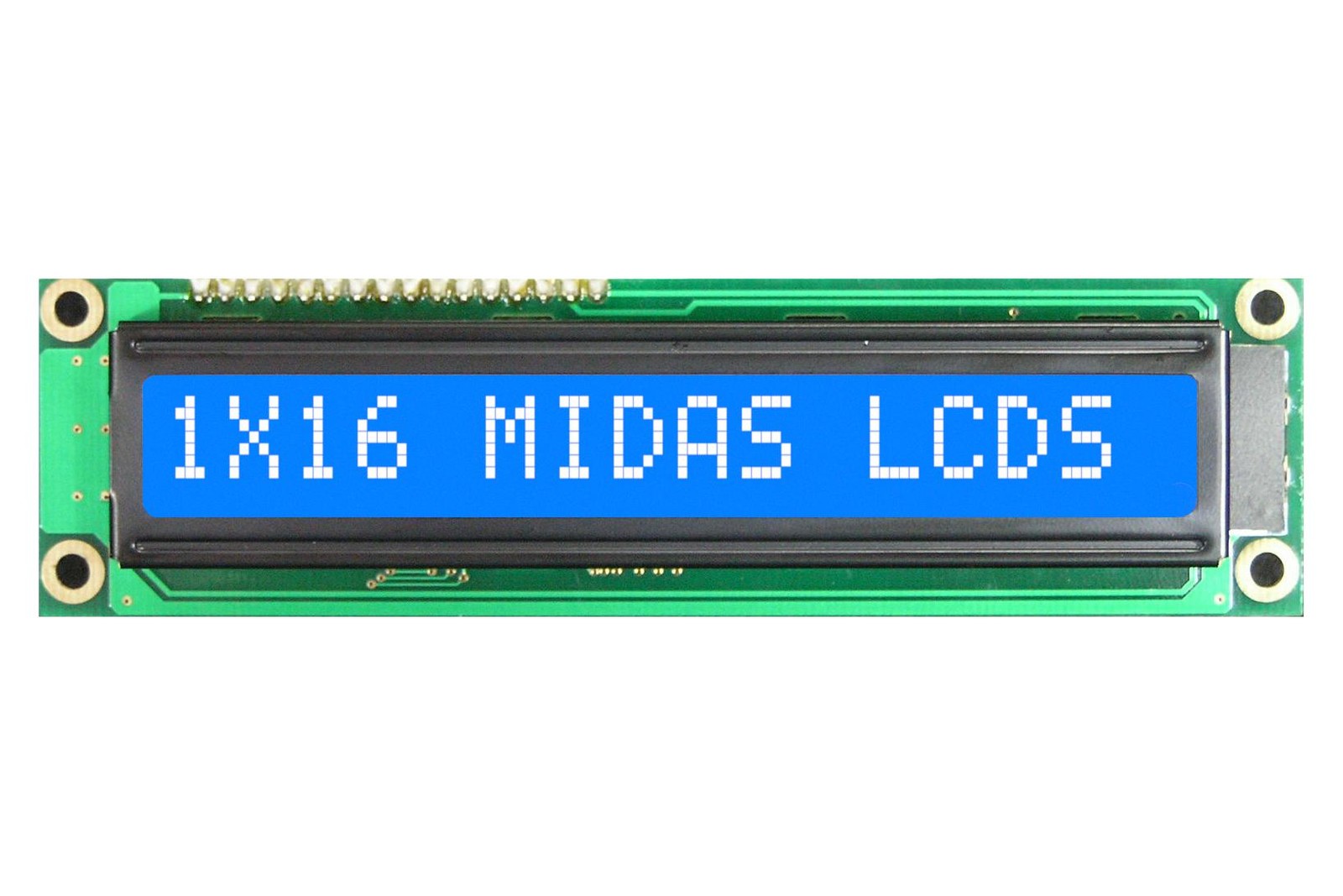 Midas Displays Mc11608A6W1-Bnmlw Alphanumeric Display, Stn, 8.06Mm, Cob