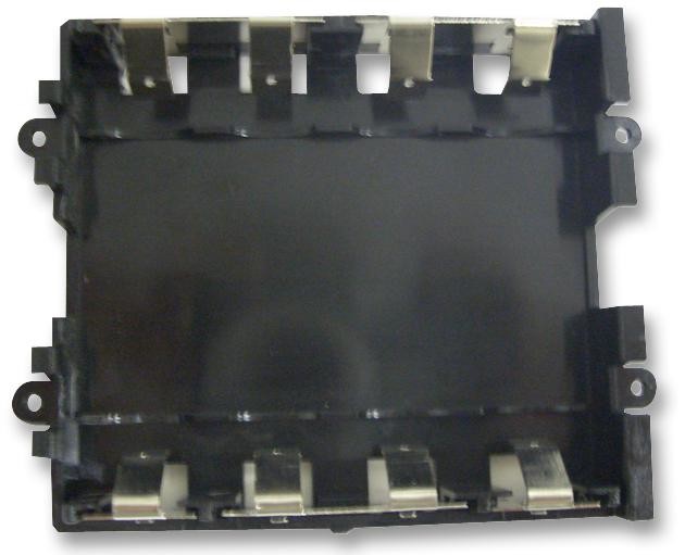 Box Enclosures Sbh-4Aa-Bk Battery Holder, 4Xaa, Black