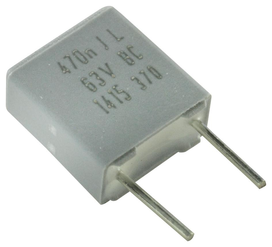 Vishay Bfc237012474 Capacitor Polyester Film 0.47Uf, 63V, 5%, Radial