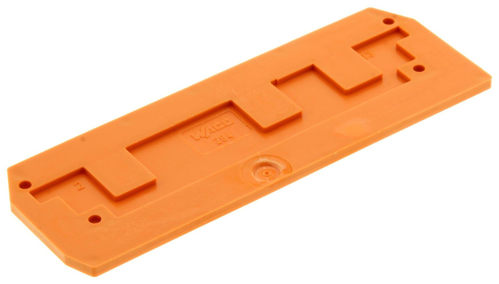 Wago 284-339 End Plate, Rail Mounted Terminal Block