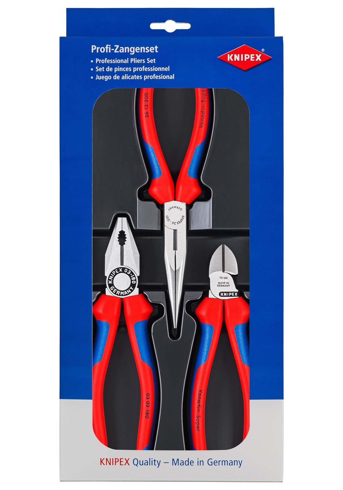 Knipex 00 20 11 Tool Kit, Plier Set