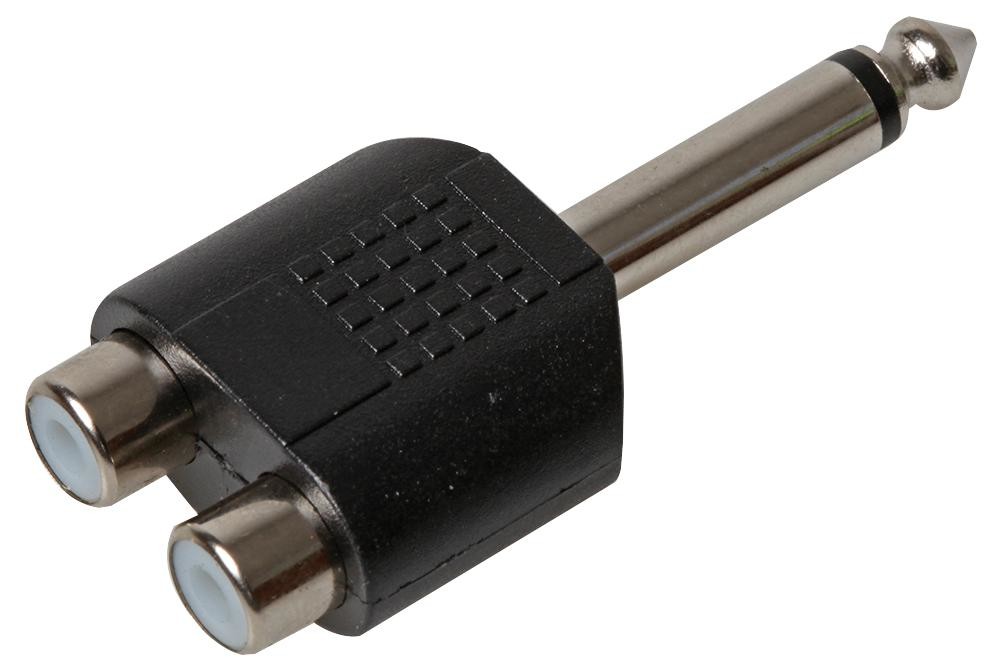 Pro Signal Psg08652 Adaptor,2X Phono S To 6.35Mm P Mono