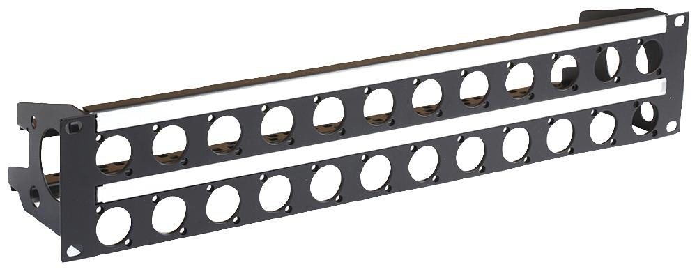 Penn Elcom R2269-2Uk-24 2U Rack Panel Punched For 24 D Connector