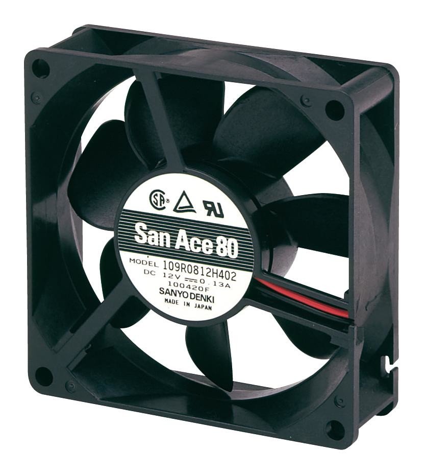 Sanyo Denki 109R0805F402 Axial Fan, 80Mm, 0.92M3/min, 26Dba, 5V