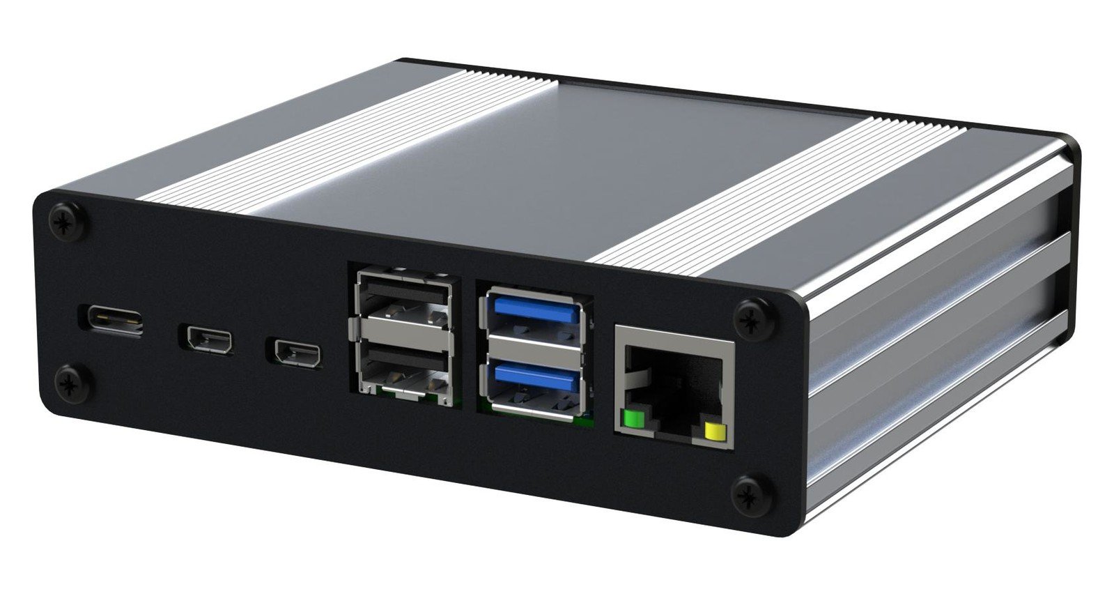 Multicomp Pro Mp004561 Rpi4 Case, With Heatsink Kit, Silver
