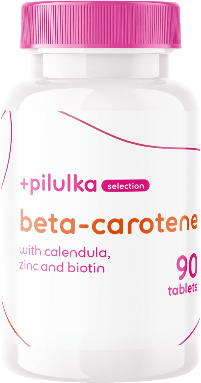 Pilulka Selection Beta-karoten s měsíčkem lékařským + zinek a biotin 90 tablet