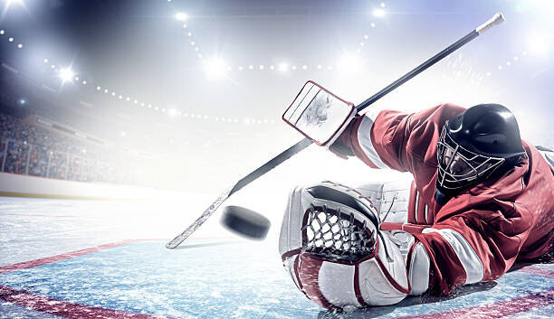 Dmytro Aksonov Umělecká fotografie Ice Hockey Goalie, Dmytro Aksonov, (40 x 22.5 cm)