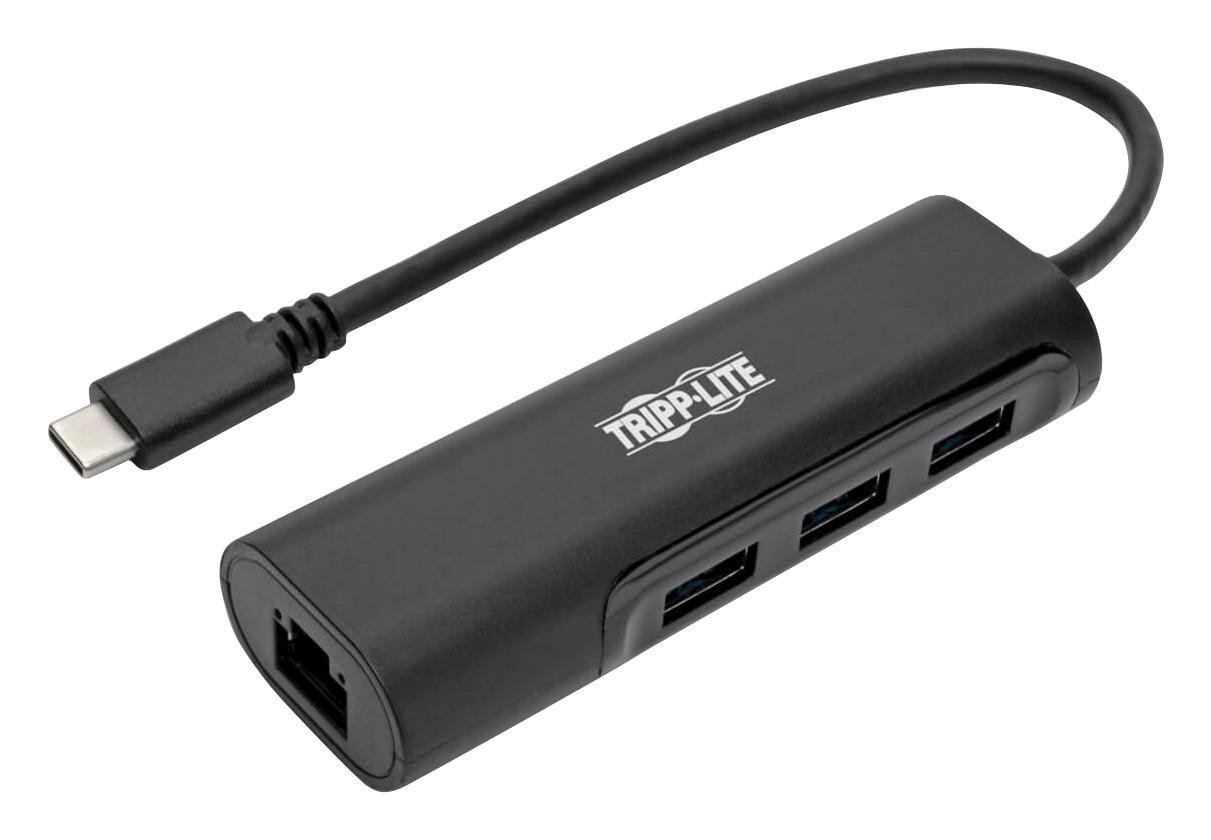 Eaton Tripp Lite U460-003-3A1Gb Usb Hub W/lan, 4-Port, Bus Powered