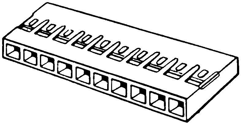 Amphenol Communications Solutions 65039-025Lf Wire To Board, Receptacle 12 Position, 2Row