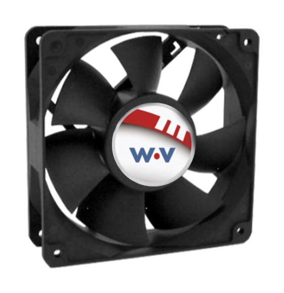 Wakefield Thermal Dc1203812W2B-2T0 Axial Fan, 120Mm, 12Vdc, 212.6Cfm, 59Dba