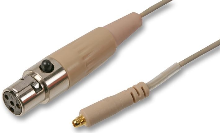 Pulse Cable-4P Beige Cable, Headset Mic, 4P Mini Xlr Beige
