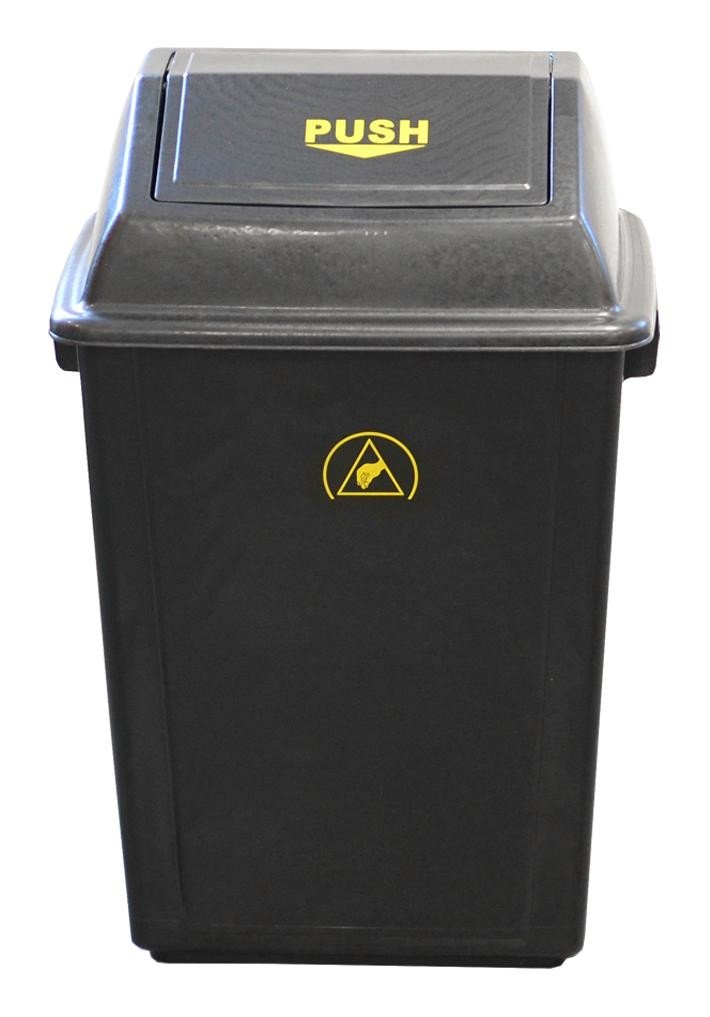 Multicomp Pro Mp004365 Esd Waste Bin, 40 Litre, With Lid