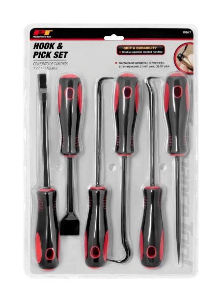 Performance Tools W947 Multi-Functional Hook/pick Set, 6Pc