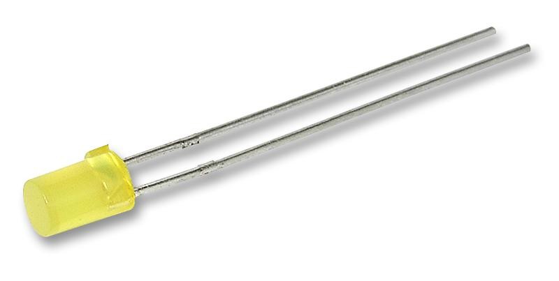 Kingbright L-1413Ydt Led, Flat Top, 4Mm, Yellow