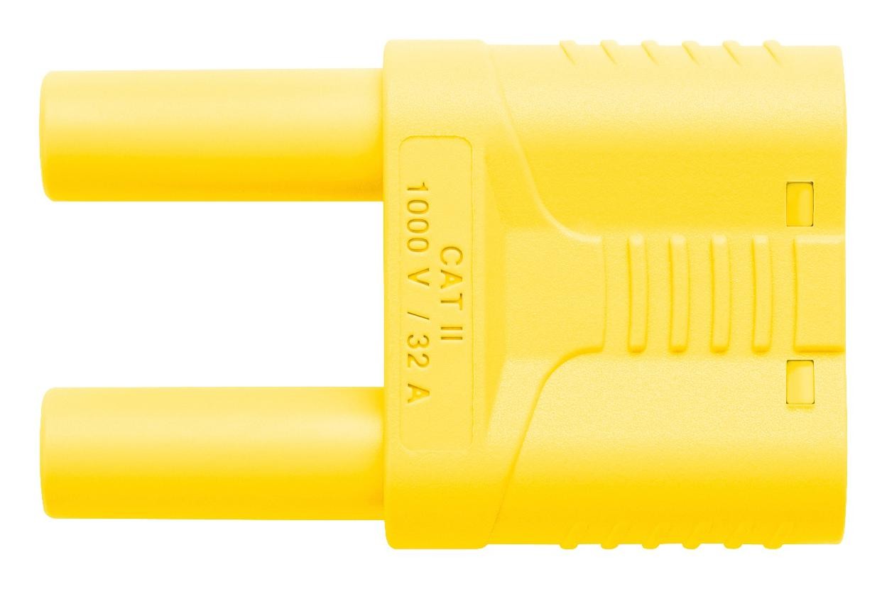 Schutzinger Skurz 6100 / 19-4 Ig 2Mb Ni / Ge Conn, Banana, Plug, 32A, Yellow