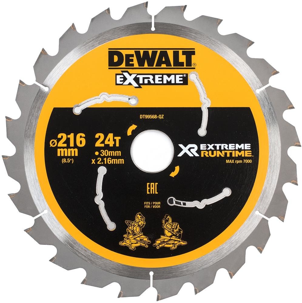 Dewalt Dt99568-Qz Xr Extreme Mitre Saw Blade 216X30Mm 24T