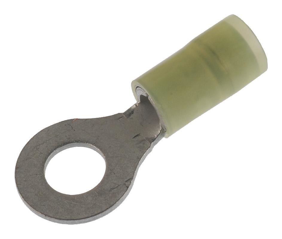 Amp - Te Connectivity 326875 Terminal, Ring Tongue, #6, 22Awg, Yel