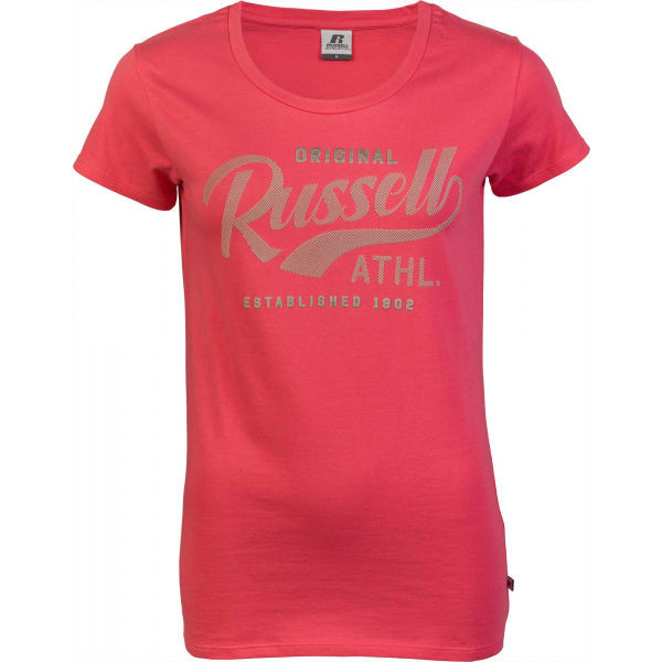 Russell Athletic ORIGINAL S/S CREWNECK TEE SHIRT Dámské tričko, růžová, veľkosť S