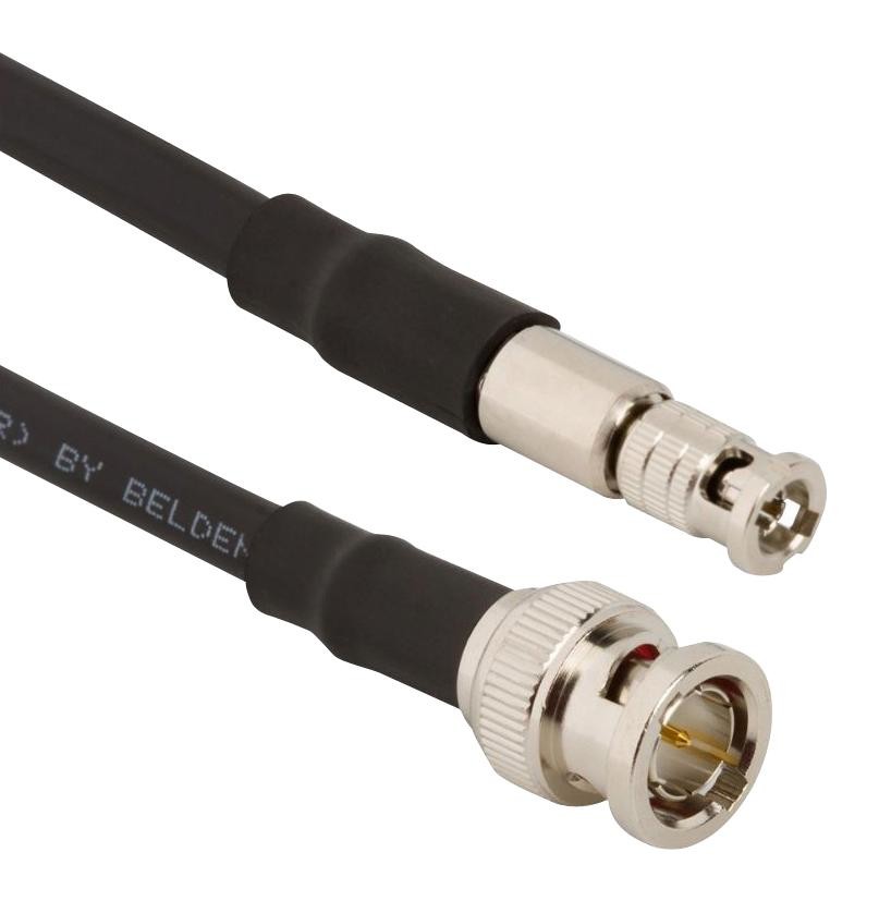 Amphenol Rf 095-850-217M100 Rf Cable Assy, Bnc-Hd Bnc Plug, 3.3Ft