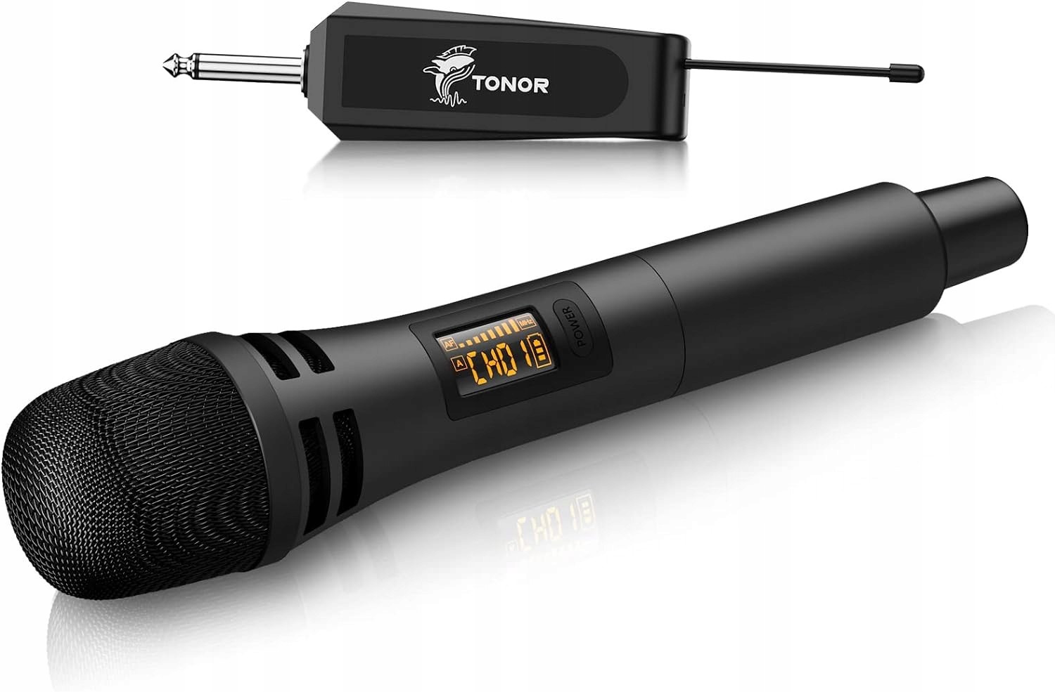 Profesionální Mikrofon Bezdrátový Uhf Přijímač Jack 6.3 Set Tonor