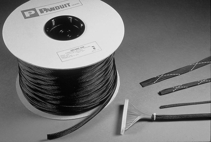 Panduit Se38P-Tr0 Sleeving, Expandable, 9.5Mm, Black, 200Ft