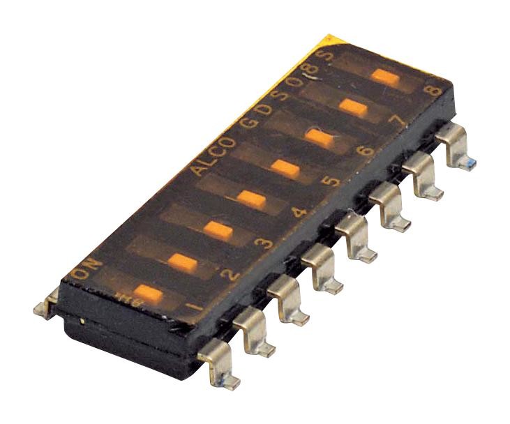 Alcoswitch - Te Connectivity 1825006-3 Dip Switch, 2Pos, Spst, 0.025A, 24V, Smd