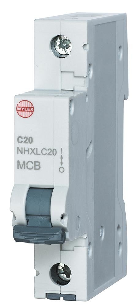 Wylex Nhxlc20 20A Single Pole C Curve Mcb