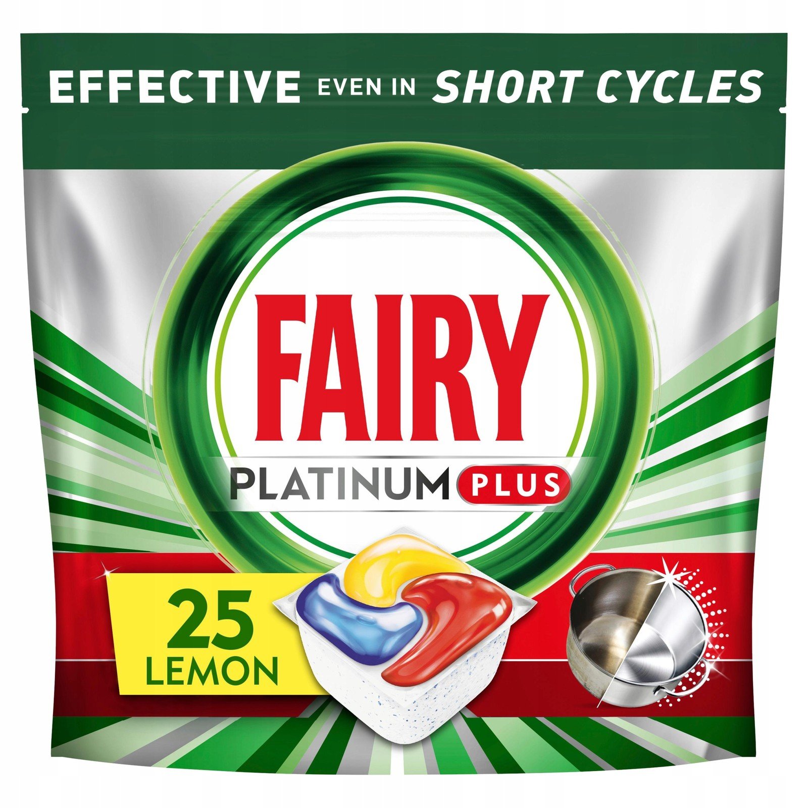 Kapsle do myčky Fairy Platinum Plus Lemon 25 ks