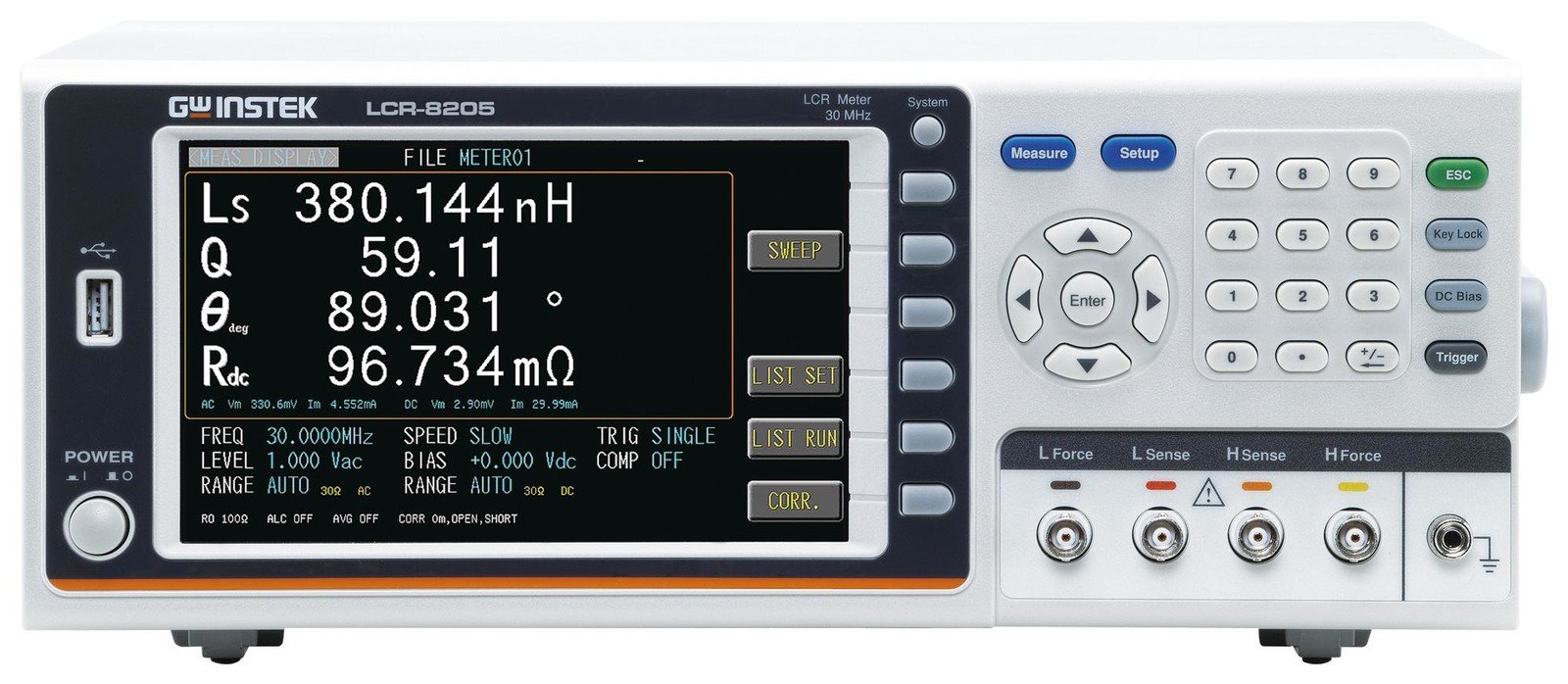 Gw Instek Lcr-8205 (Ce) Lcr Meter, Bench, 10Hz-5Mhz