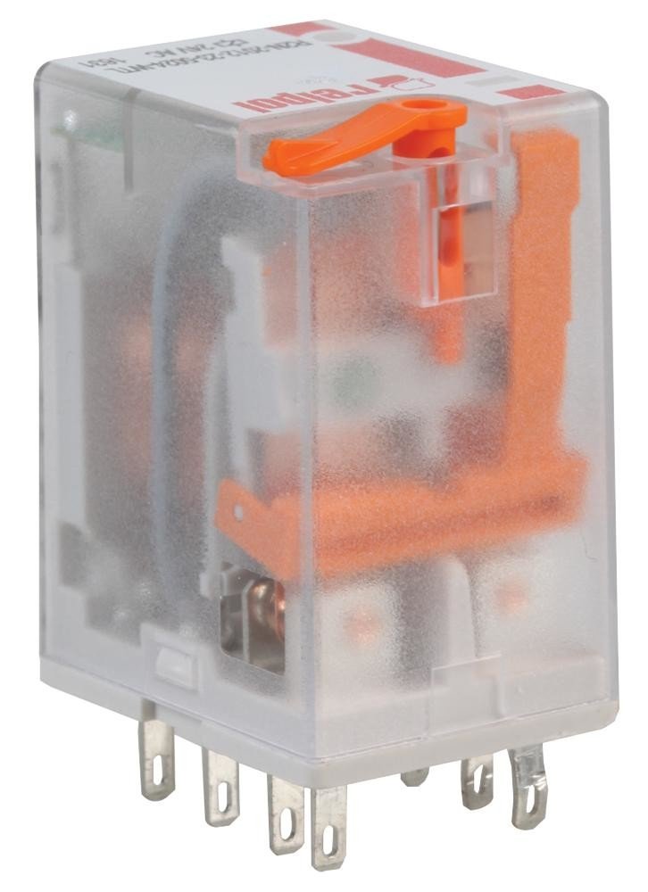 Relpol R2N-2012-23-5024-Wtl 8-Pin Industrial Relay, 12A, 2Pco, 24Vac