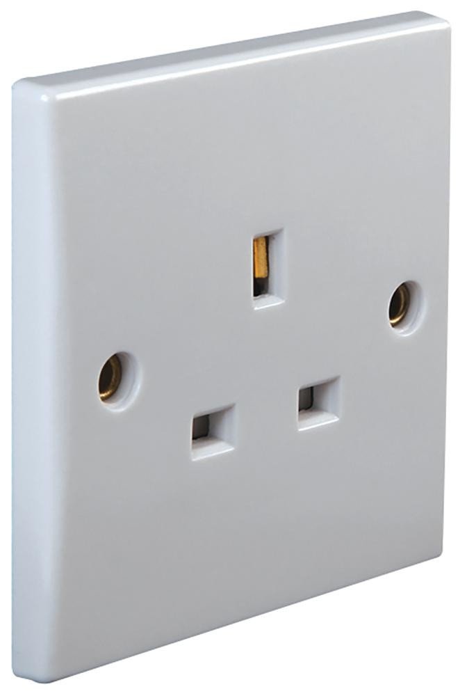 Pro Elec Pel01395 Unswitched Socket Single Curve