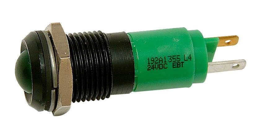 Cml Innovative Technologies 192A1355 Led Indicator, 24Vdc, Blk, Green