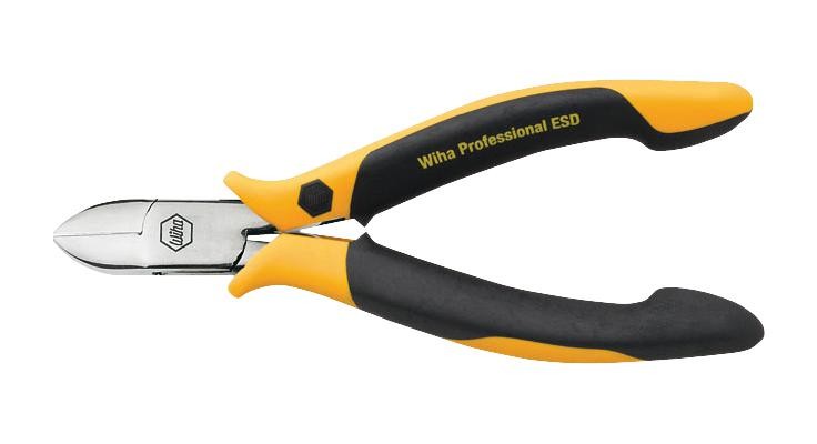 Wiha 26826 Diagonal Cutter, Flush, 2Mm, 115Mm, Esd