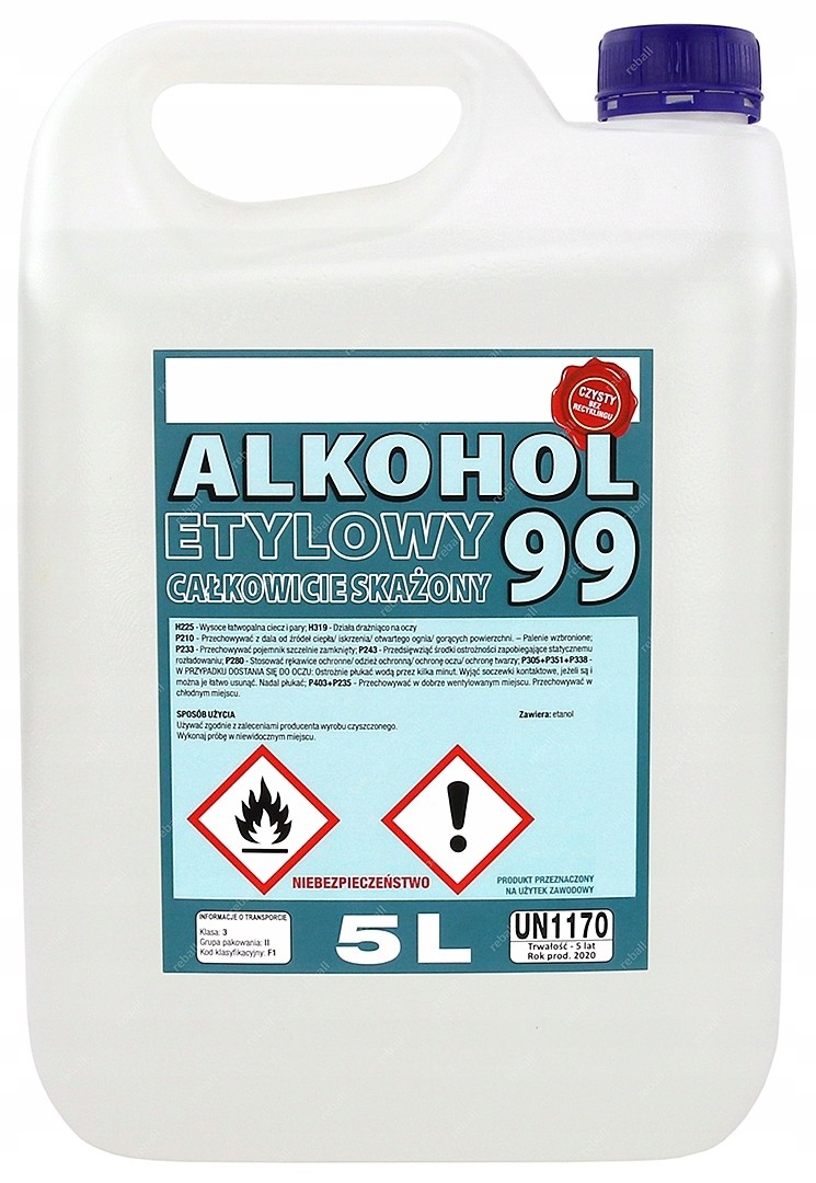 Kvalita Hq Ethanol 99,9% Dehydrovaný Lihovina 5L