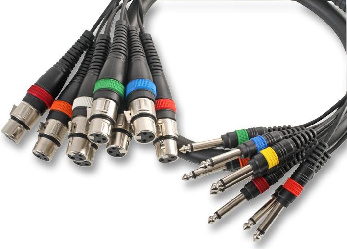 Pulse Pls00104 Xlr To Jack Loom, 8Way, 2.5M