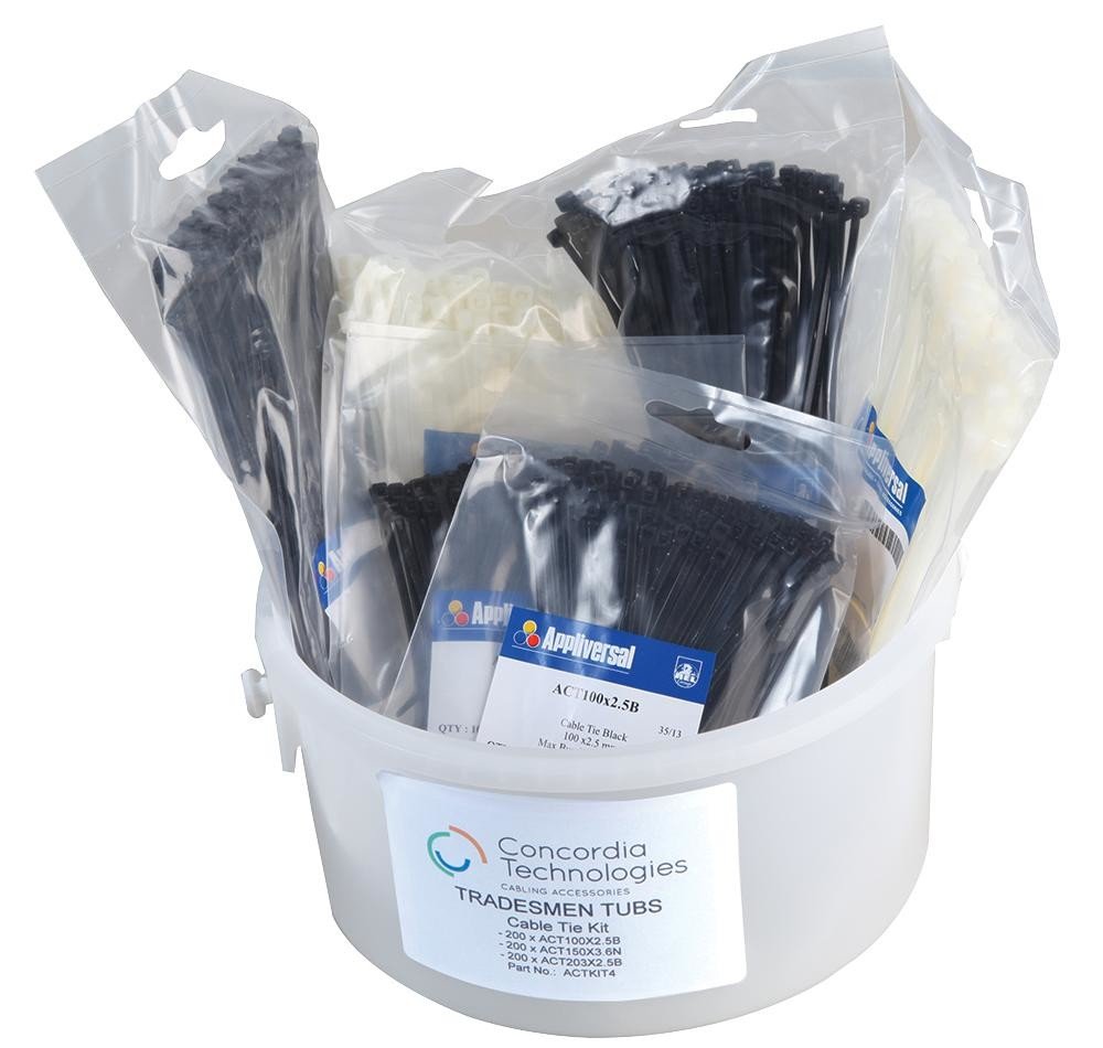 Pro Power Actkit4-600 Cable Tie Kit 600 Pce